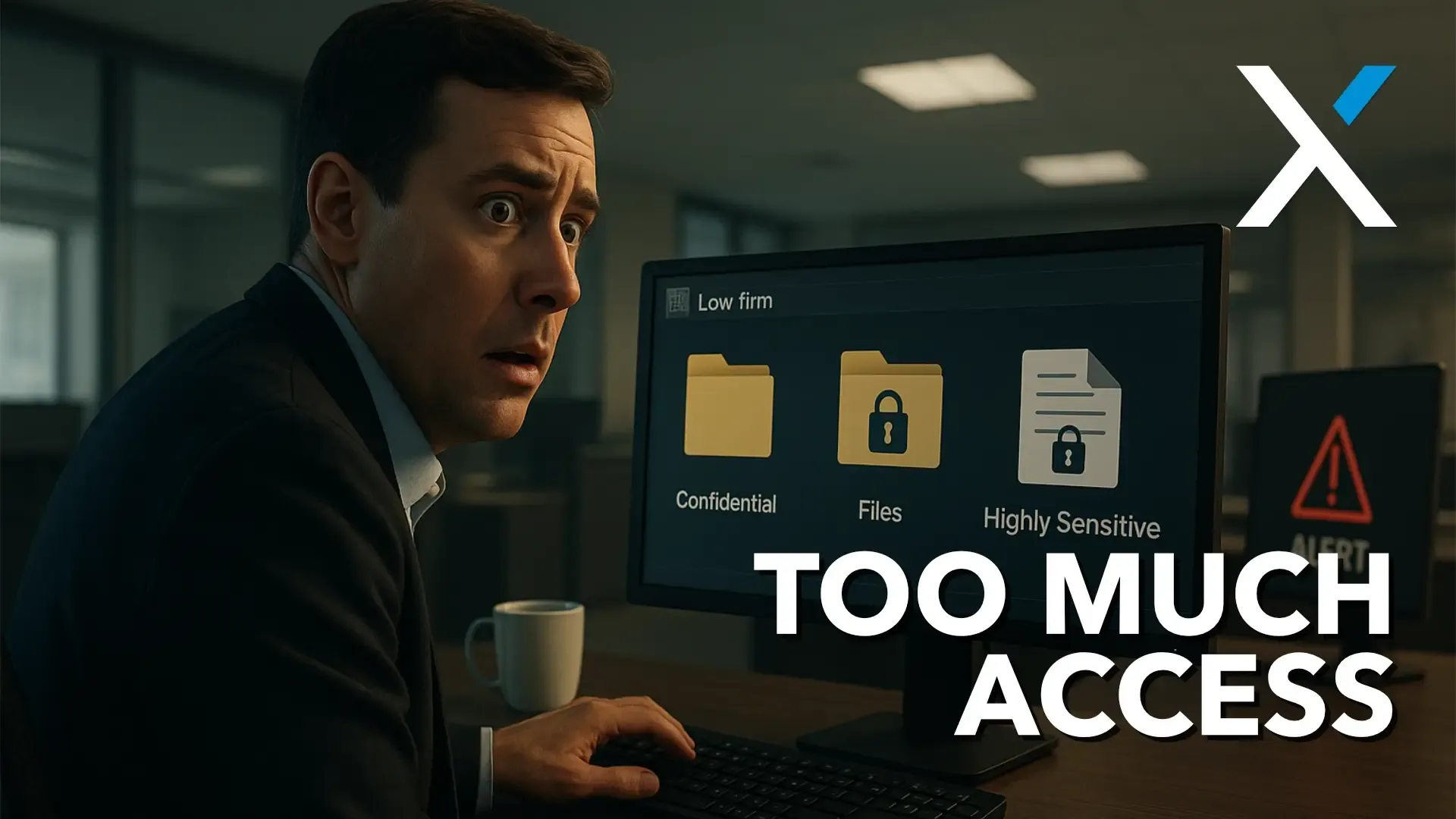 Your firm is at risk because your staff has too much access