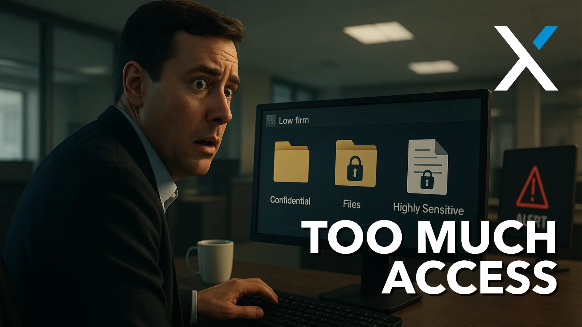 Your firm is at risk because your staff has too much access